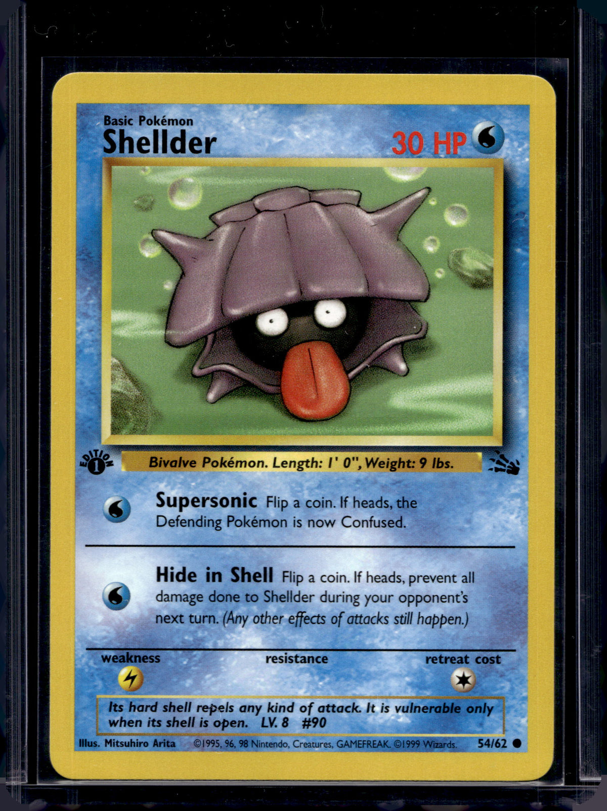 Shellder (Fossil - 1St Edition) 54/62 Raw