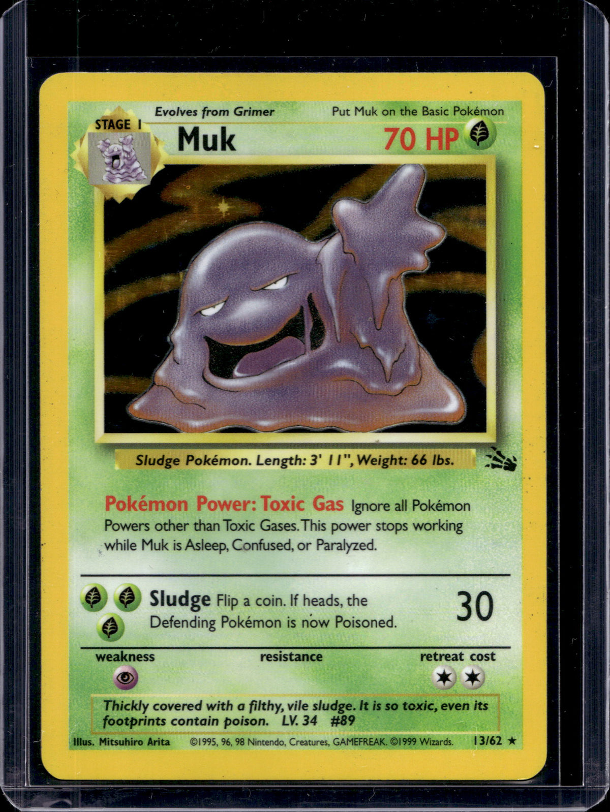 Muk (Fossil - Holofoil) 13/62 Raw