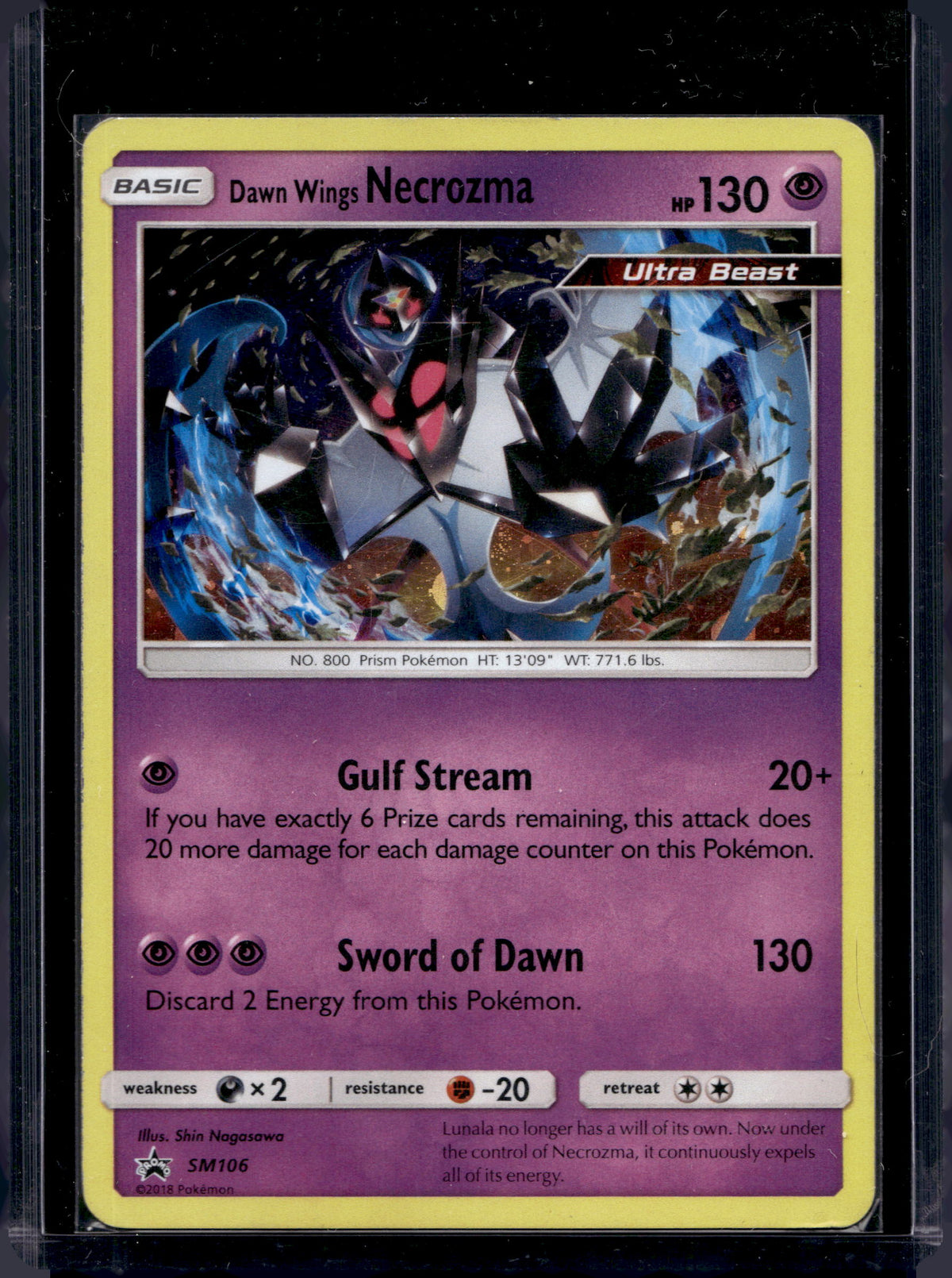 Dawn Wings Necrozma - Reverse Holofoil - SM106 Raw