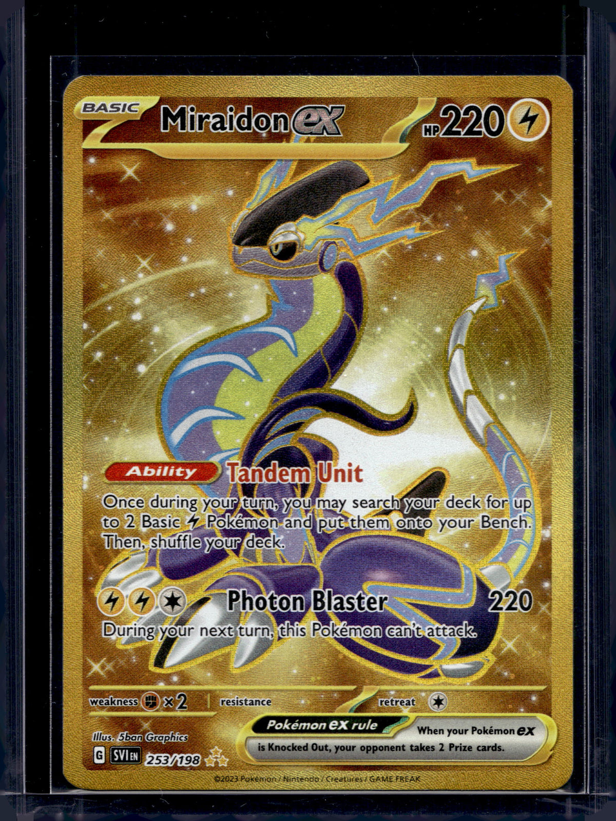 Miraidon ex 253/198 Raw