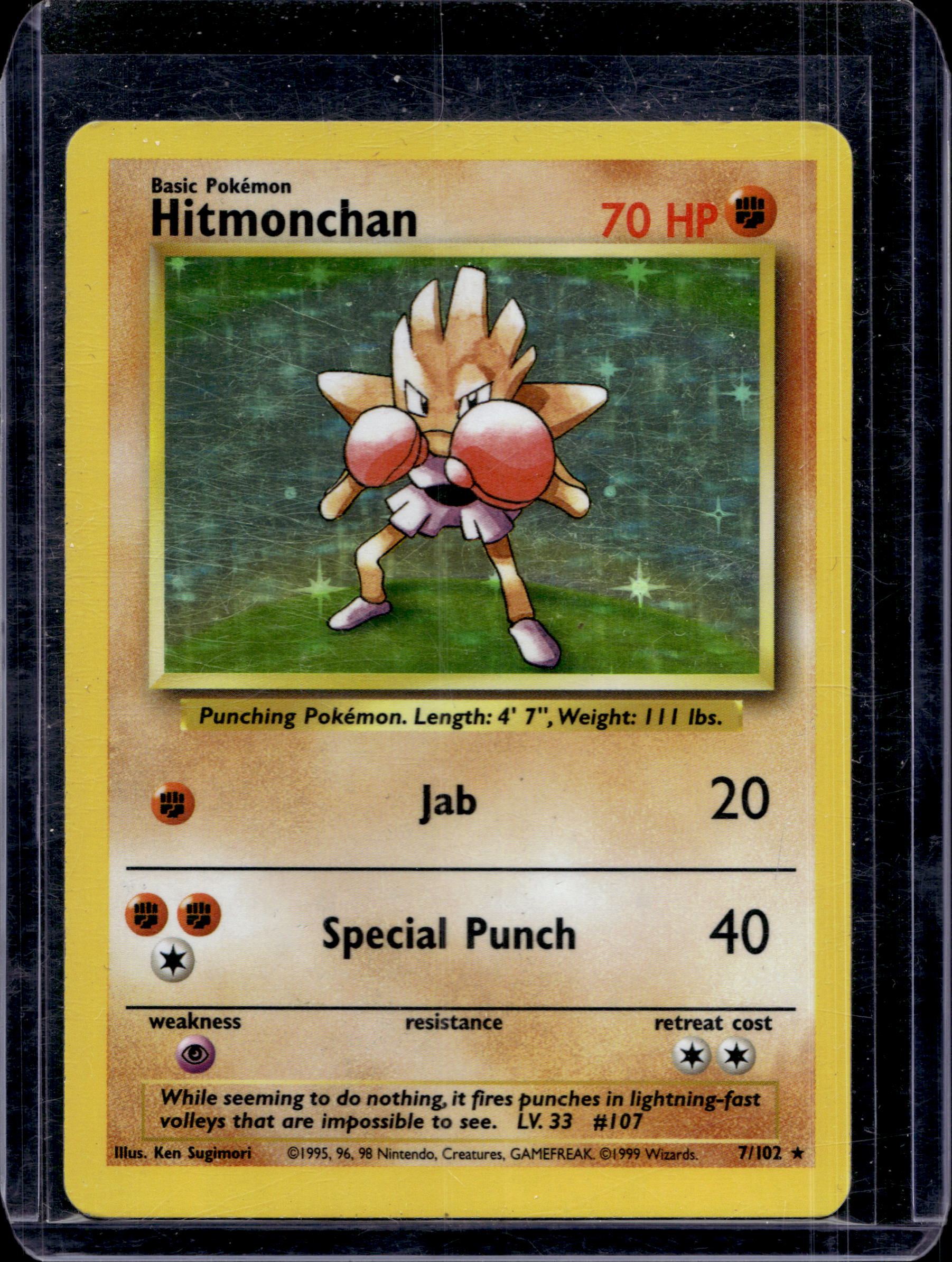 Hitmonchan - Base Set - 7/102 Raw