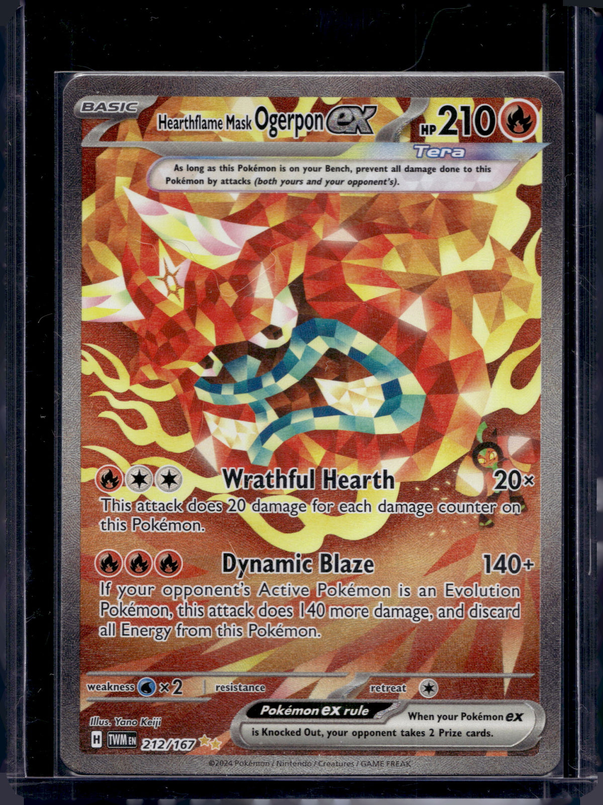 Hearthflame Mask Ogerpon ex 212/167 Raw