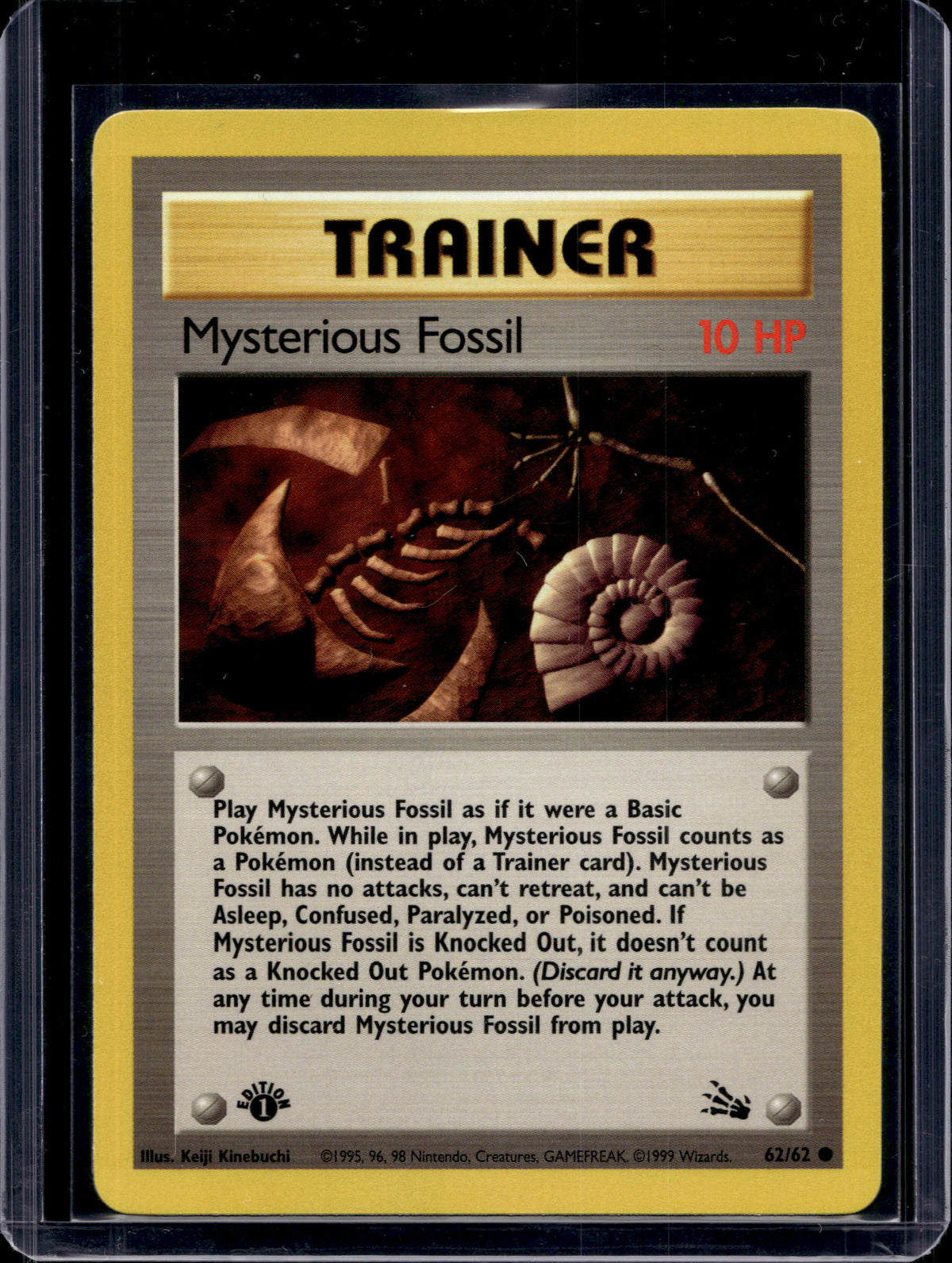 Mysterious Fossil (Fossil - 1St Edition) 62/62 Raw