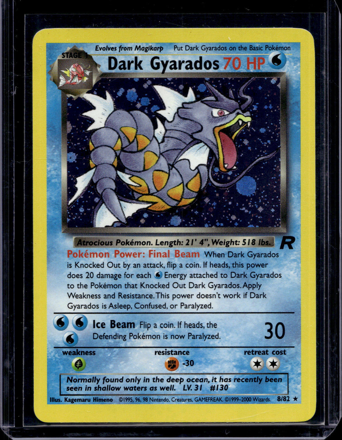 Dark Gyarados 8/82 Raw