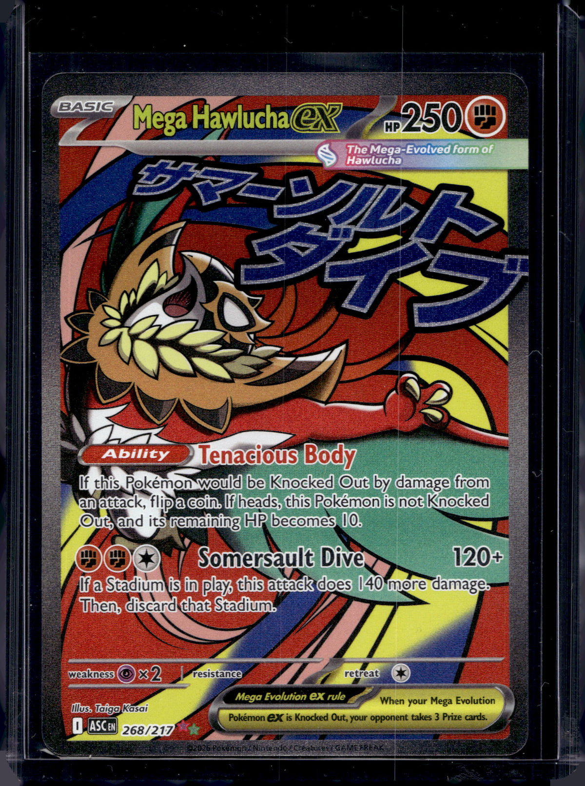 Mega Hawlucha ex 268/217 Raw