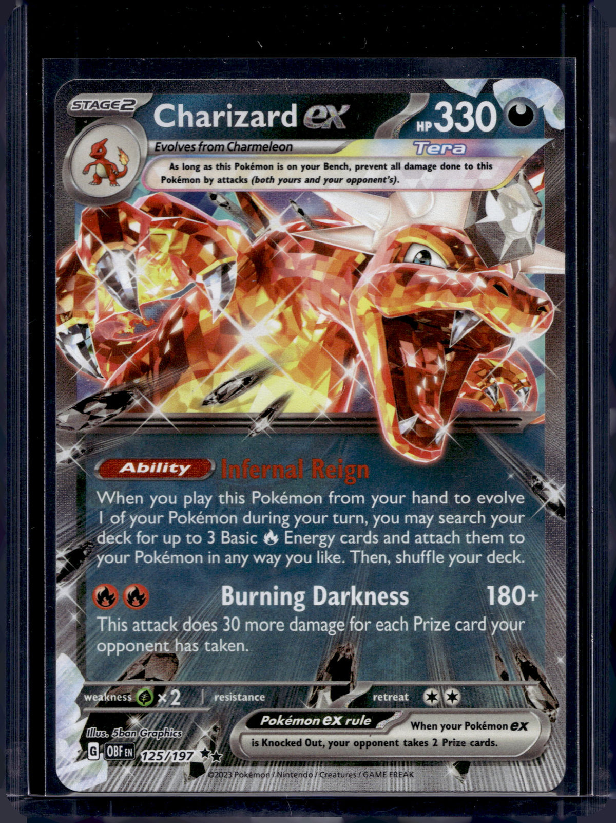 Charizard ex 125/197 Raw