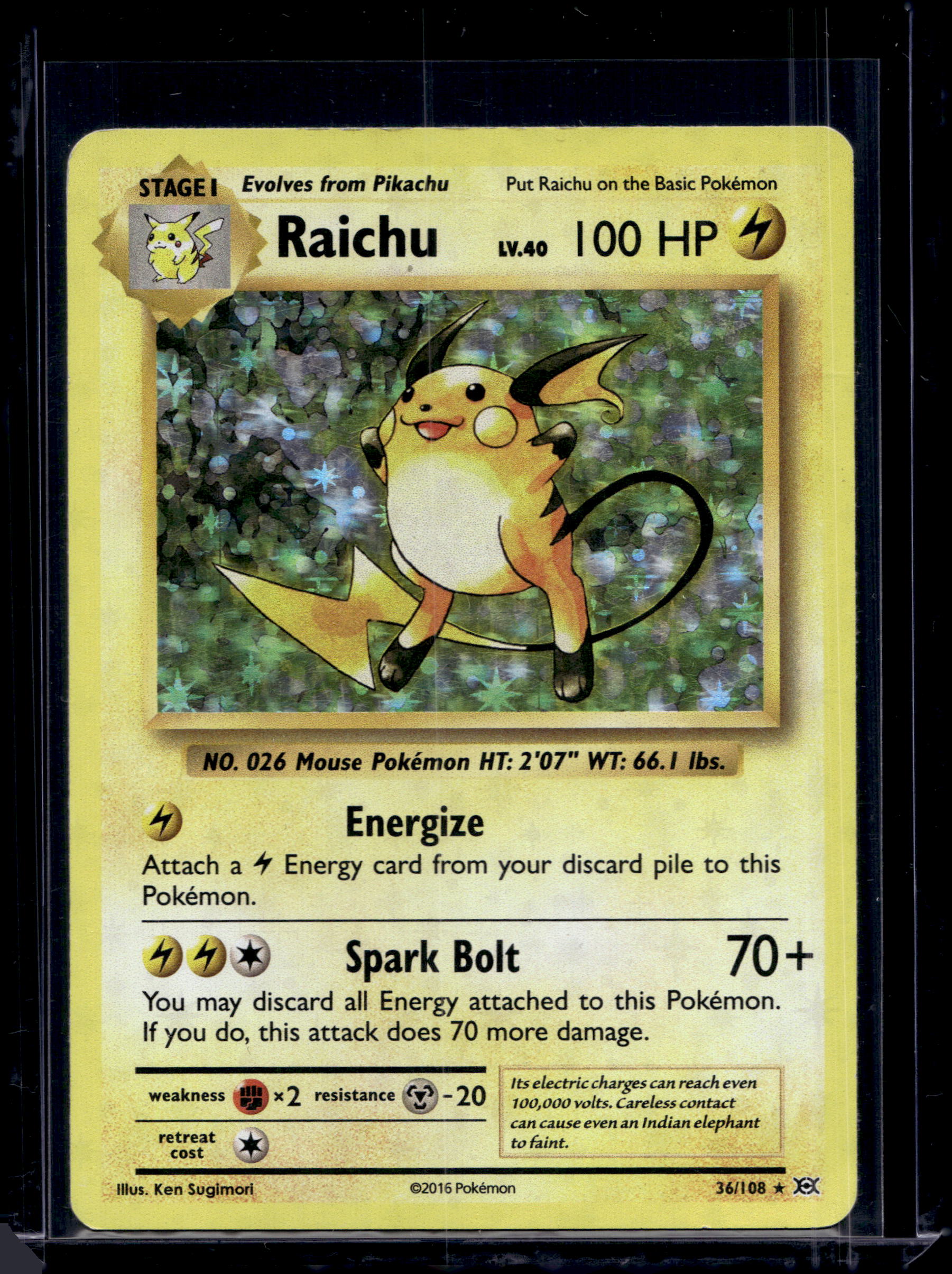Raichu 36/108 Raw