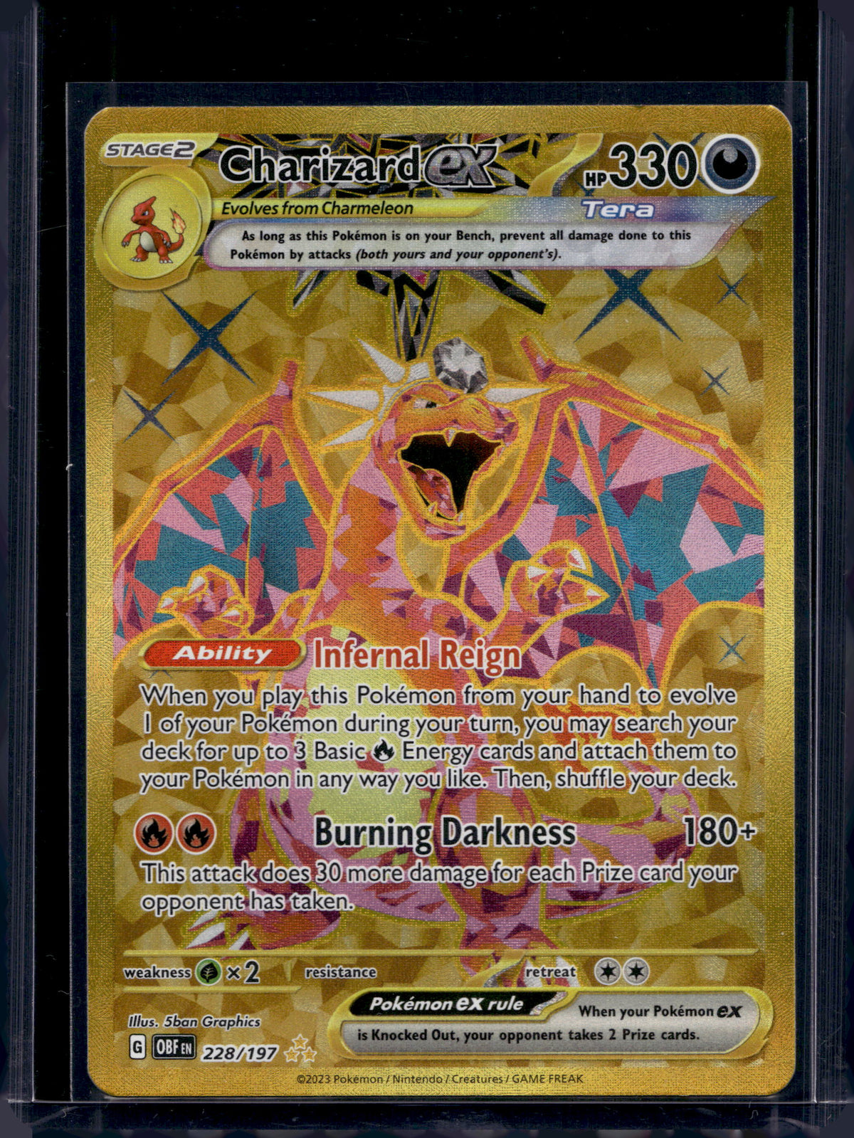 Charizard ex 228/197 Raw