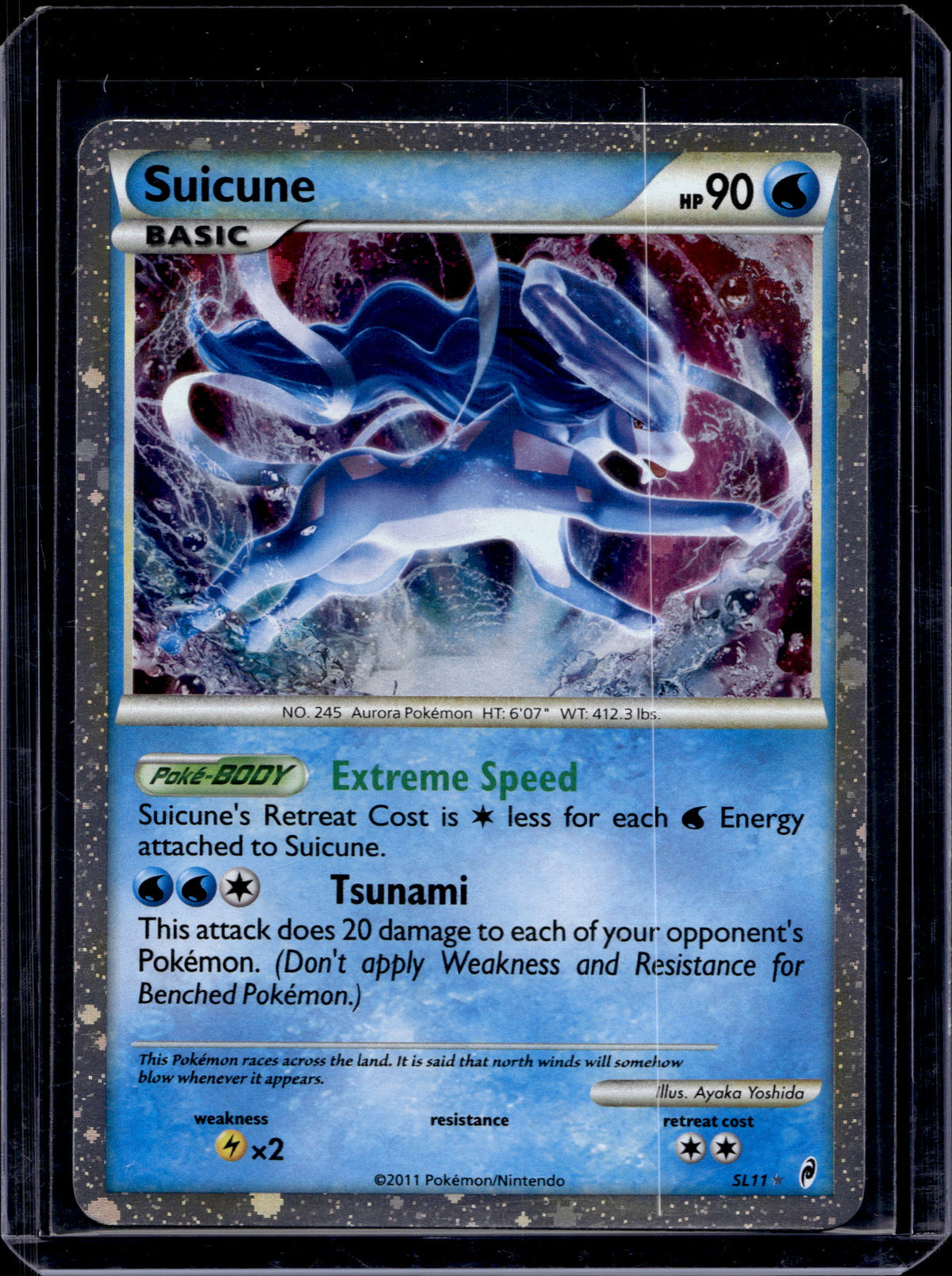 Suicune (Shiny) - Holofoil - SL11 Raw