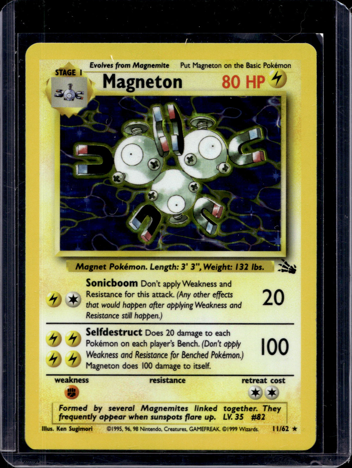 Magneton (Fossil - Holofoil) 11/62 Raw