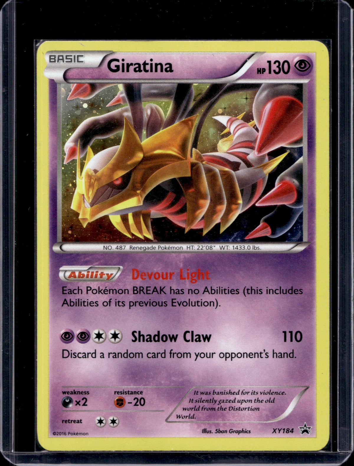 Giratina - Holofoil - XY184 Raw