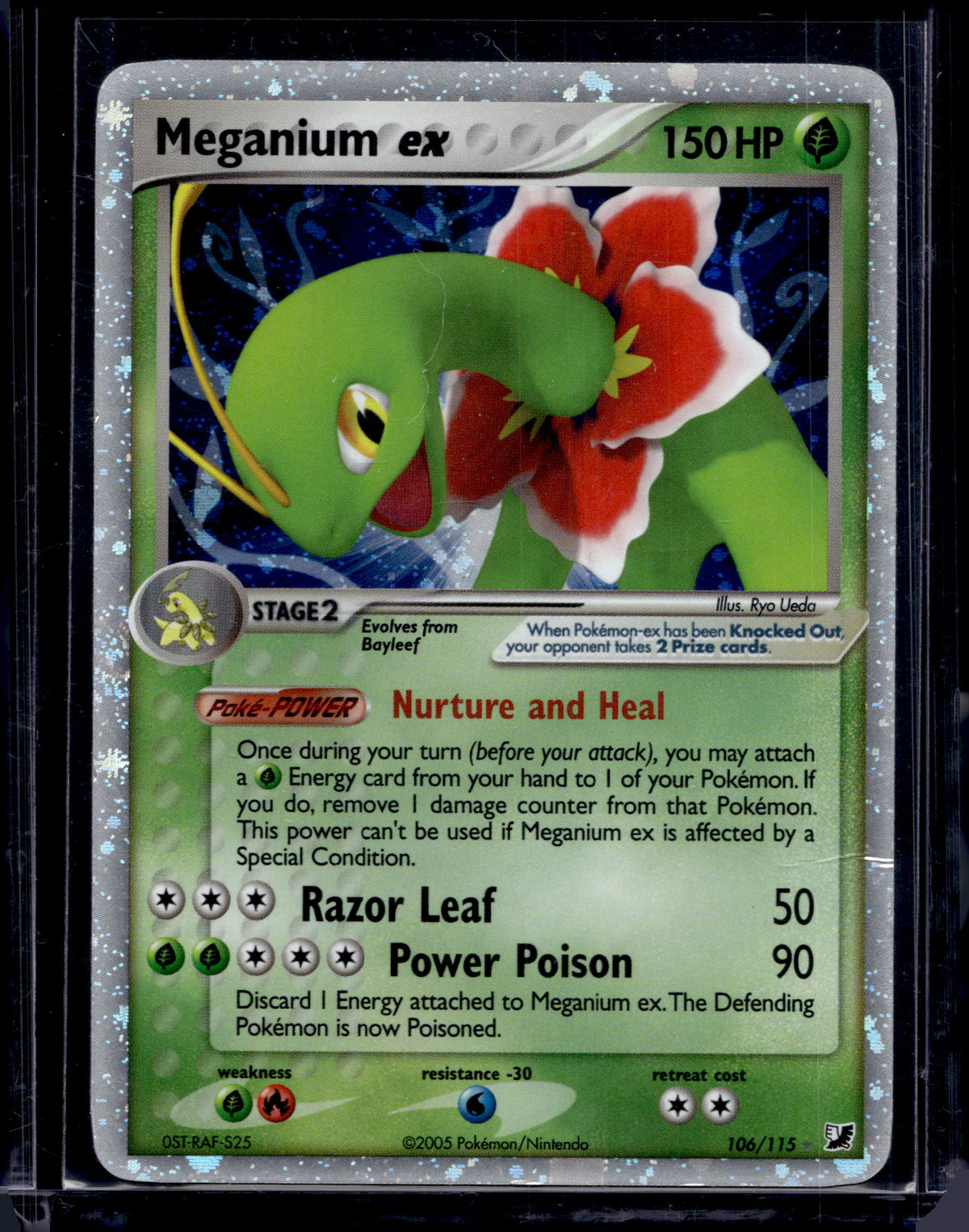 Meganium ex - Holofoil - 106/115 Raw