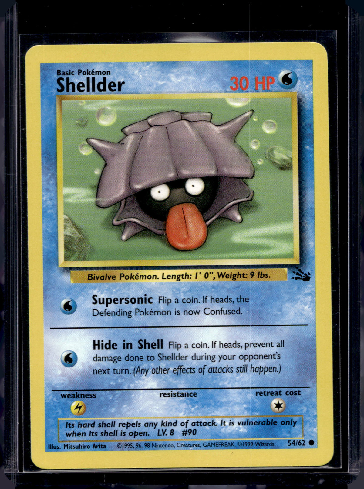 Shellder (Fossil - Unlimited) 54/62 Raw