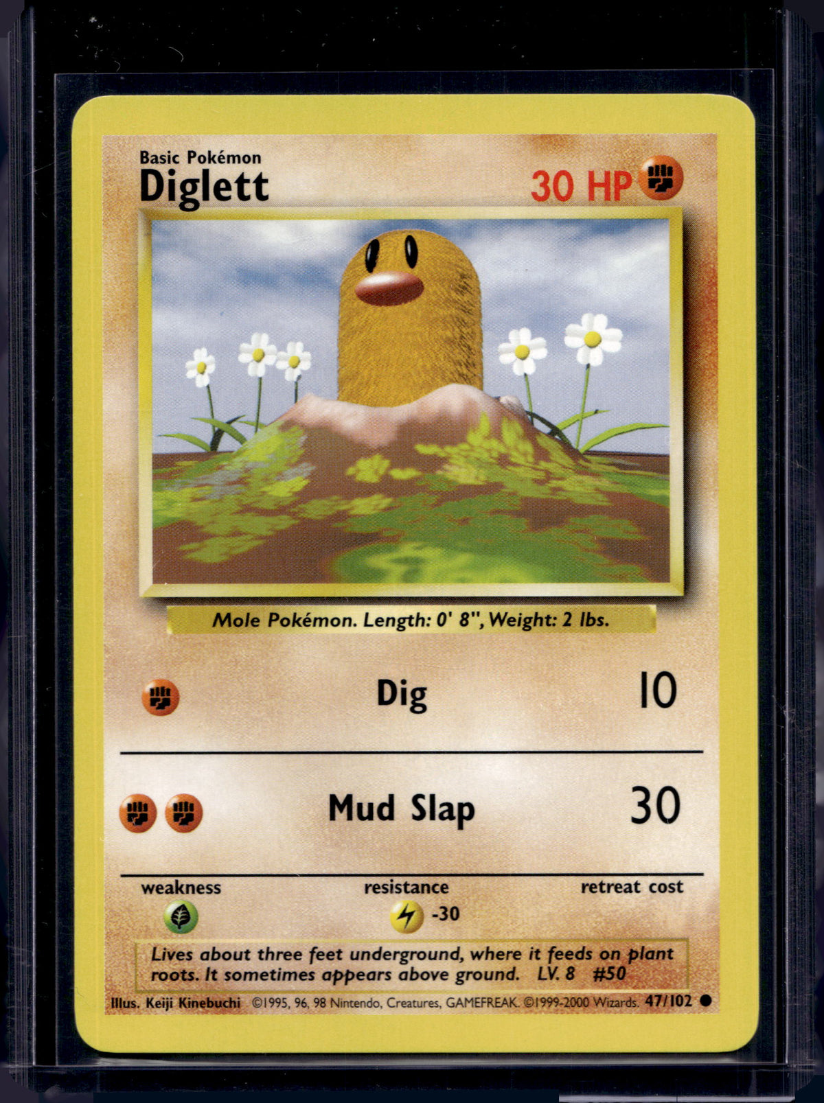 Diglett (Base Set - Unlimited) 47/102 Raw