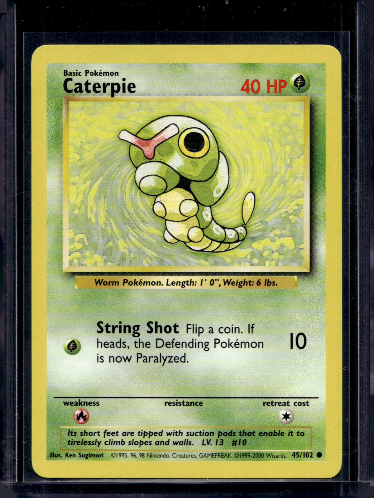 Caterpie (Base Set - Unlimited) 45/102 Raw