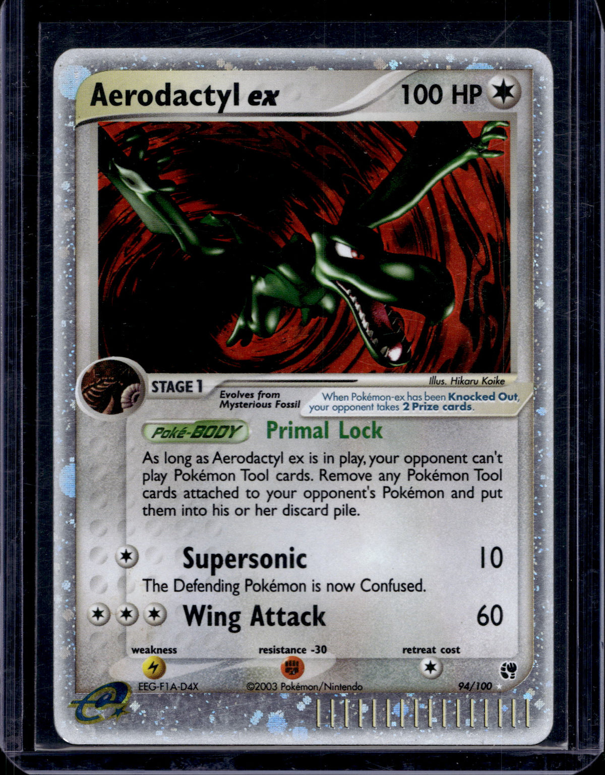 Aerodactyl ex - Holofoil - 94/100 Raw