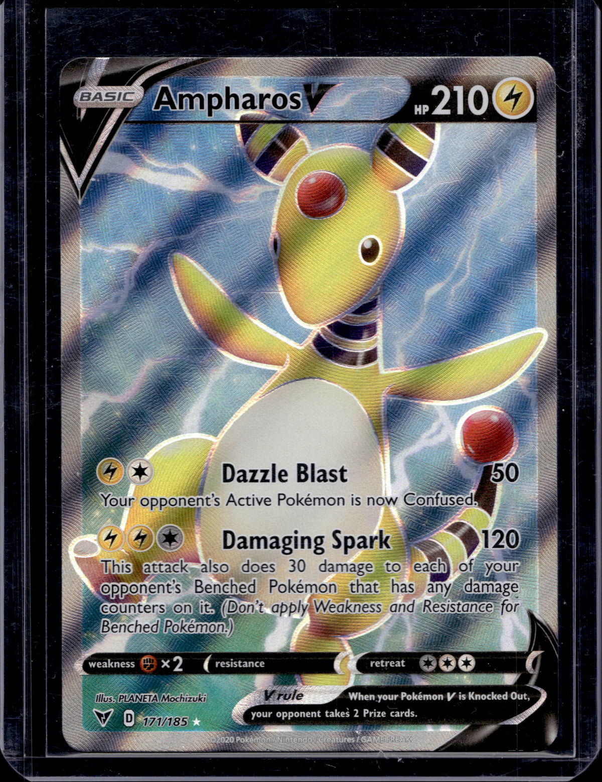 Ampharos V (Full Art) 171/185 Raw