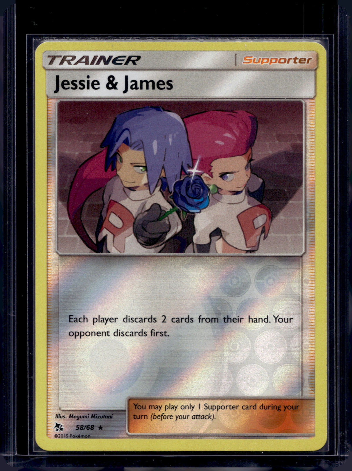 Jessie & James - Reverse Holofoil - 58/68 Raw