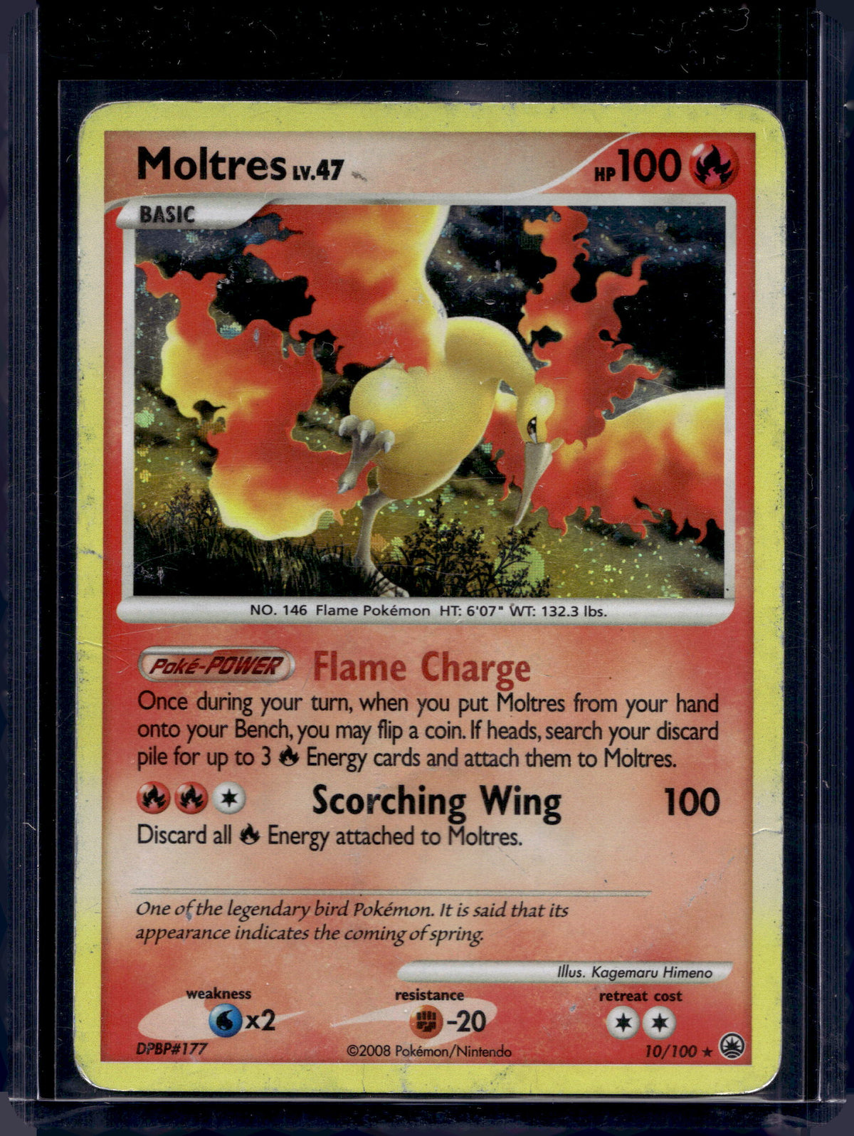 Moltres - Holofoil - 10/100 Raw