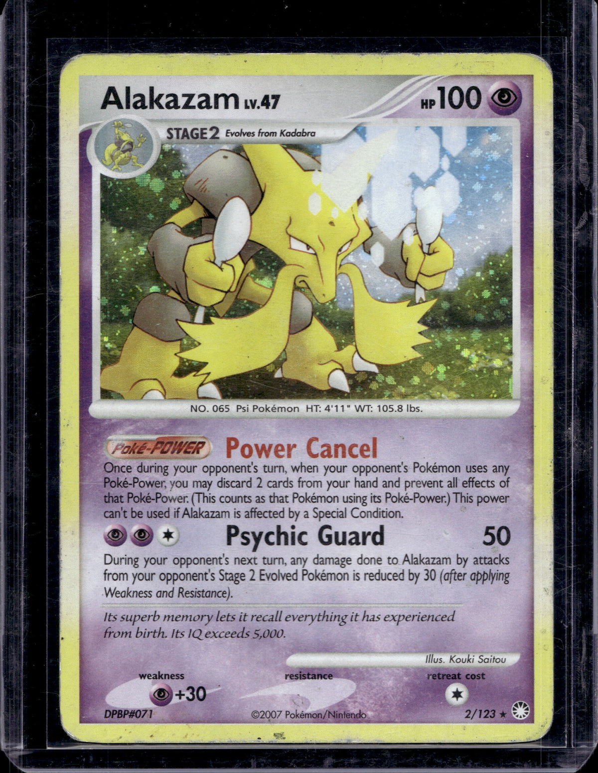 Alakazam - Holofoil - 2/123 Raw