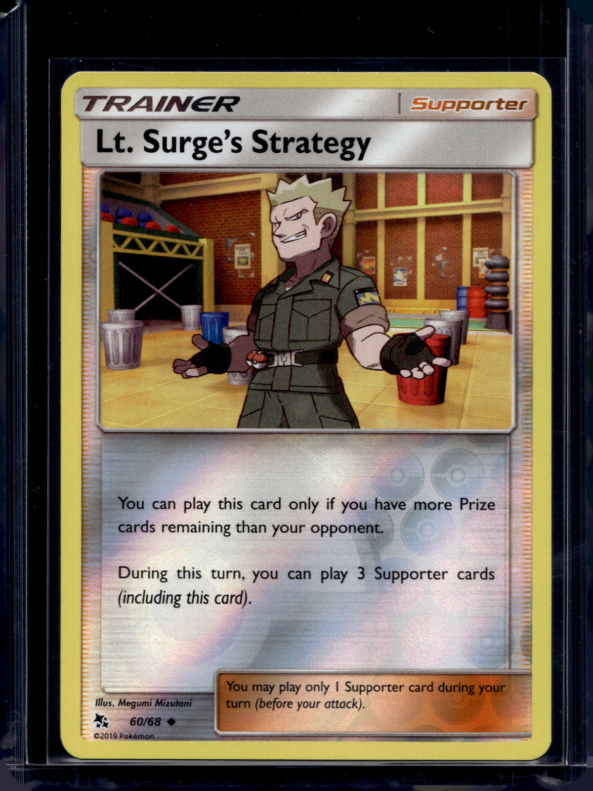 Lt. Surge's Strategy - Reverse Holofoil - 60/68 Raw