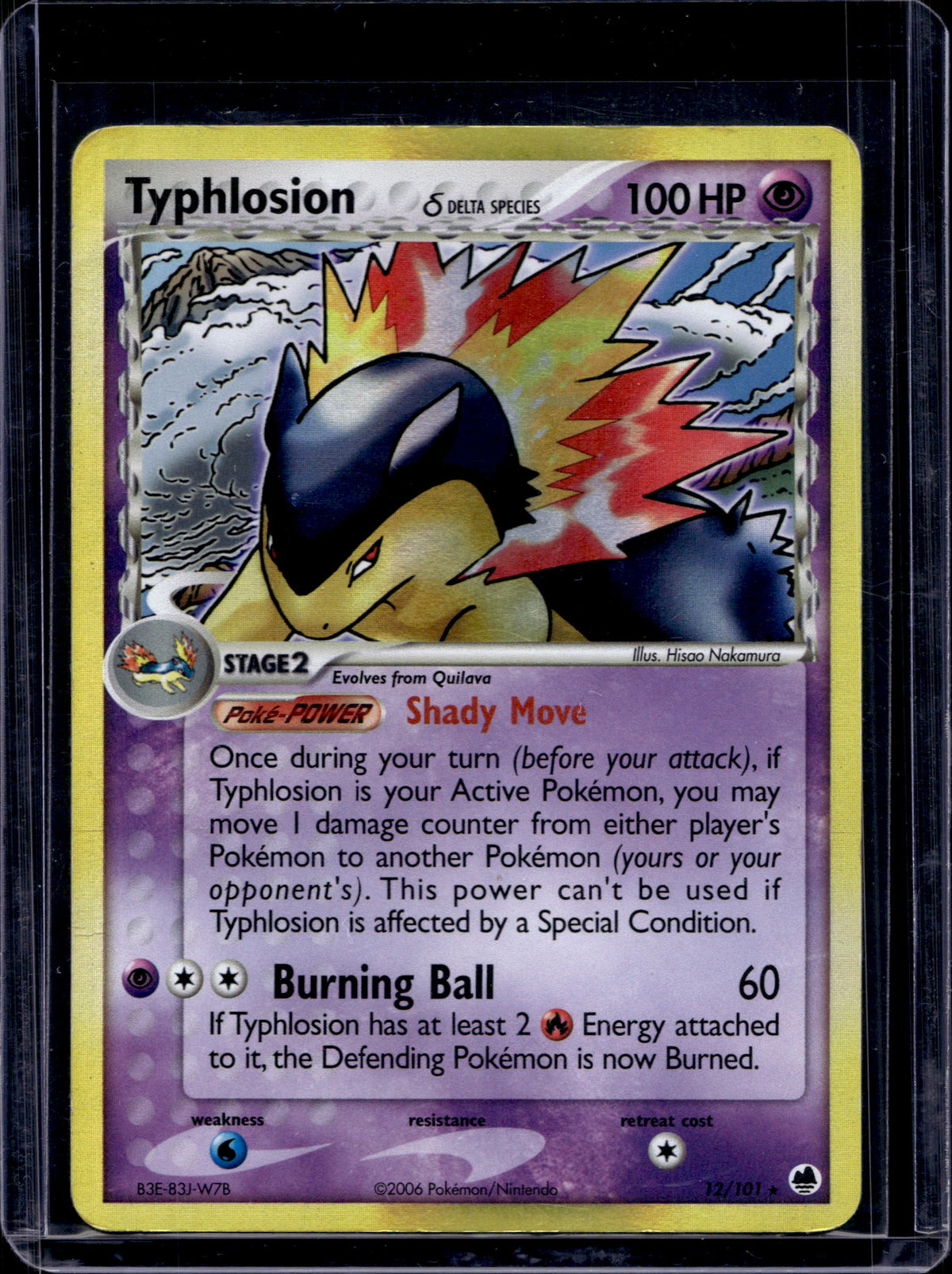 Typhlosion (Delta Species) - Reverse Holofoil - 12/101 Raw
