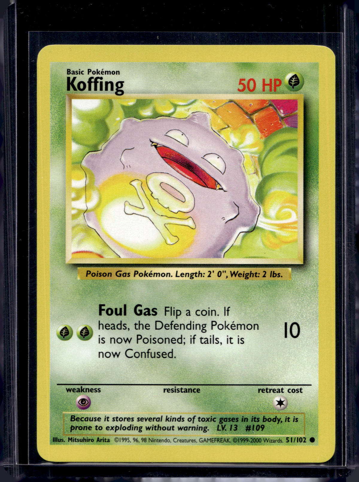 Koffing (Base Set - Unlimited) 51/102 Raw