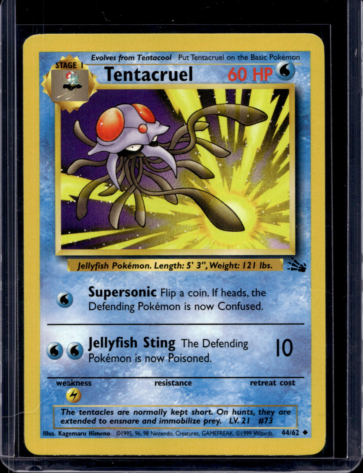 Tentacruel (Fossil - Unlimited) 44/62 Raw