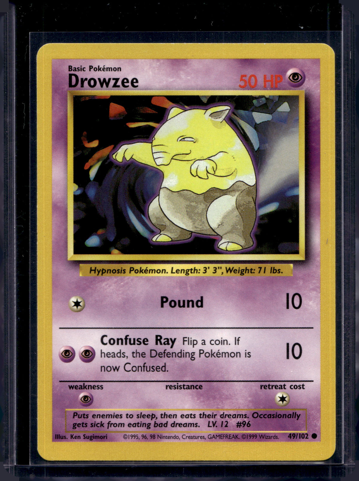 Drowzee (Base Set - Unlimited) 49/102 Raw