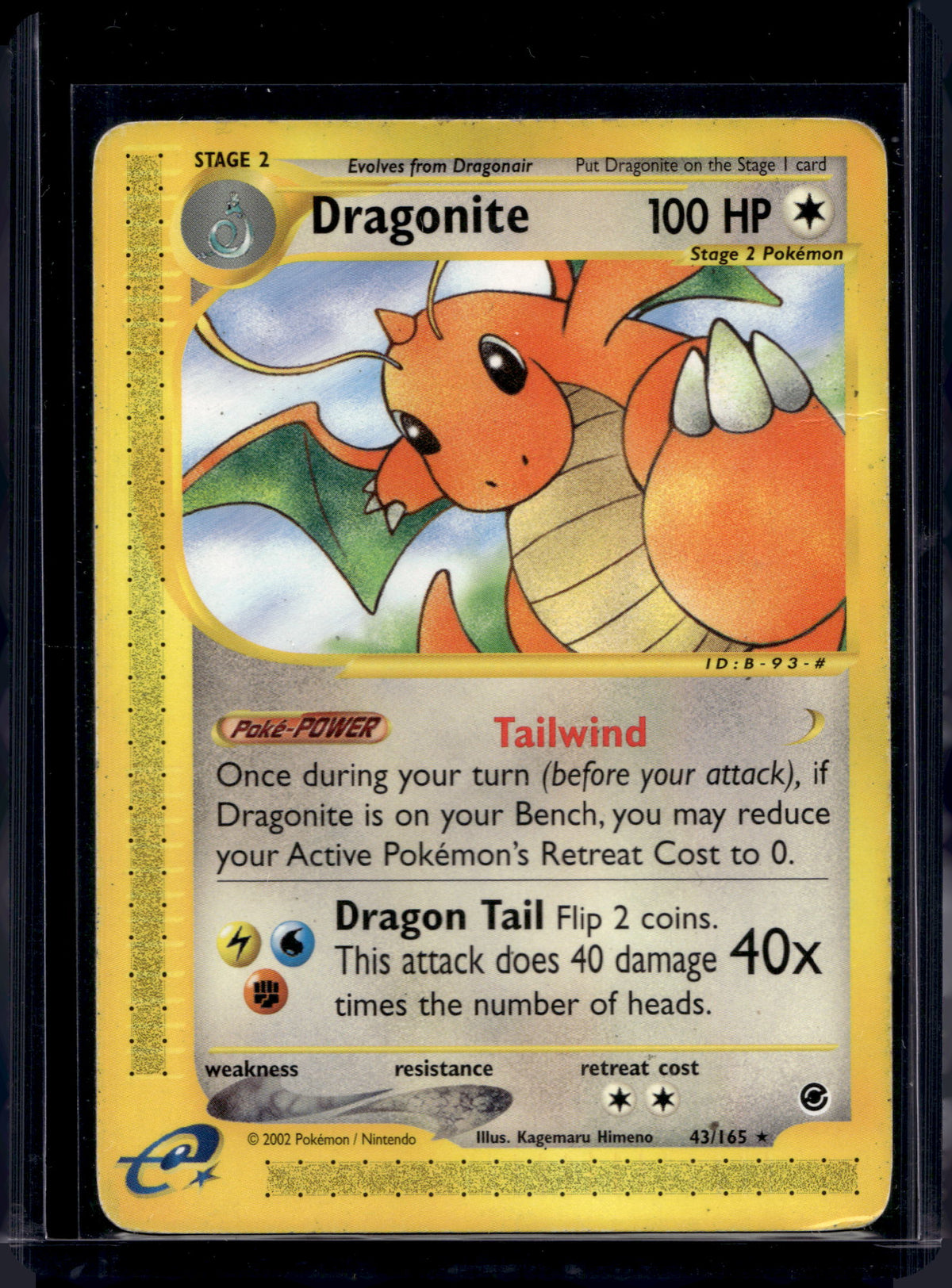 Dragonite (Expedition - Normal) 43/165 Raw