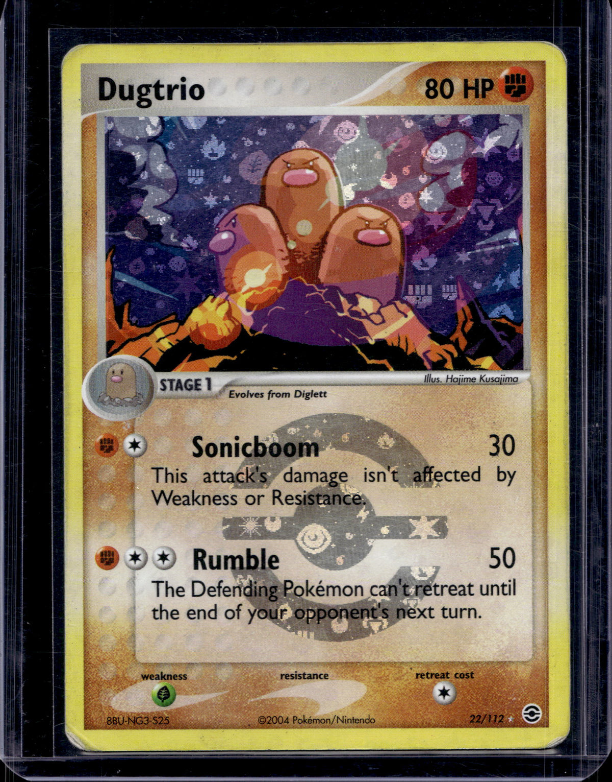 Dugtrio - Reverse Holofoil - 22/112 Raw