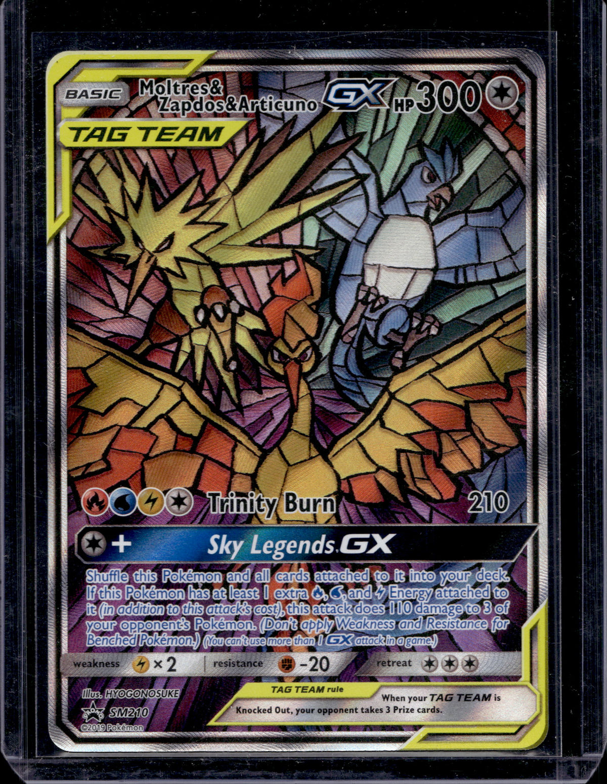 Moltres & Zapdos & Articuno GX SM210 Raw