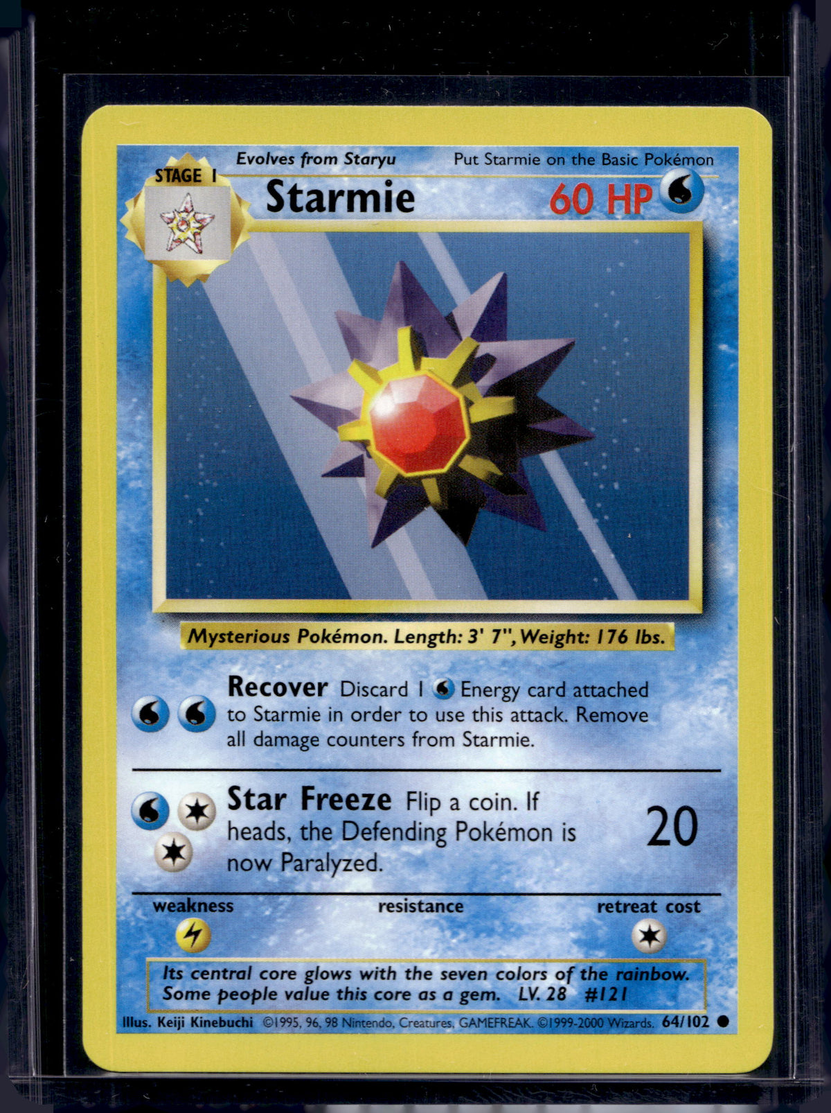 Starmie (Base Set - Unlimited) 64/102 Raw
