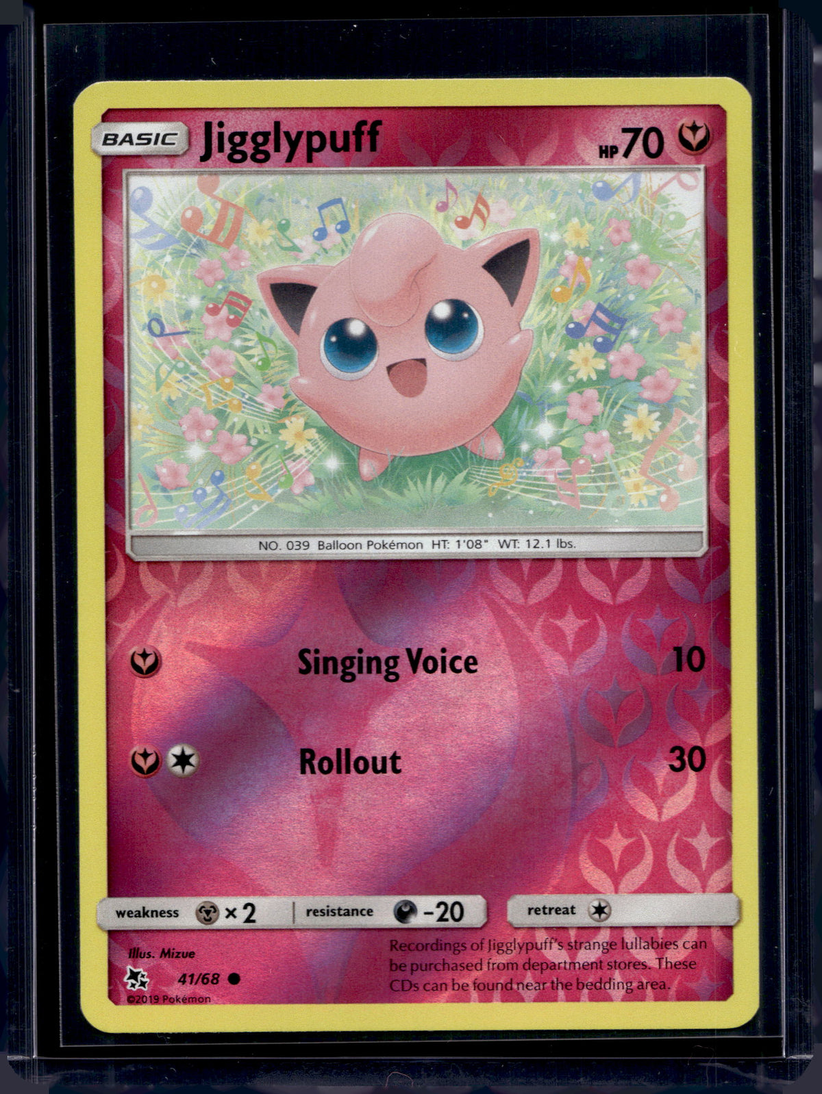 Jigglypuff - Reverse Holofoil - 41/68 Raw
