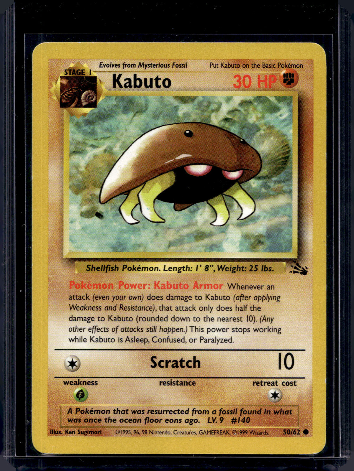 Kabuto (Fossil - Unlimited) 50/62 Raw