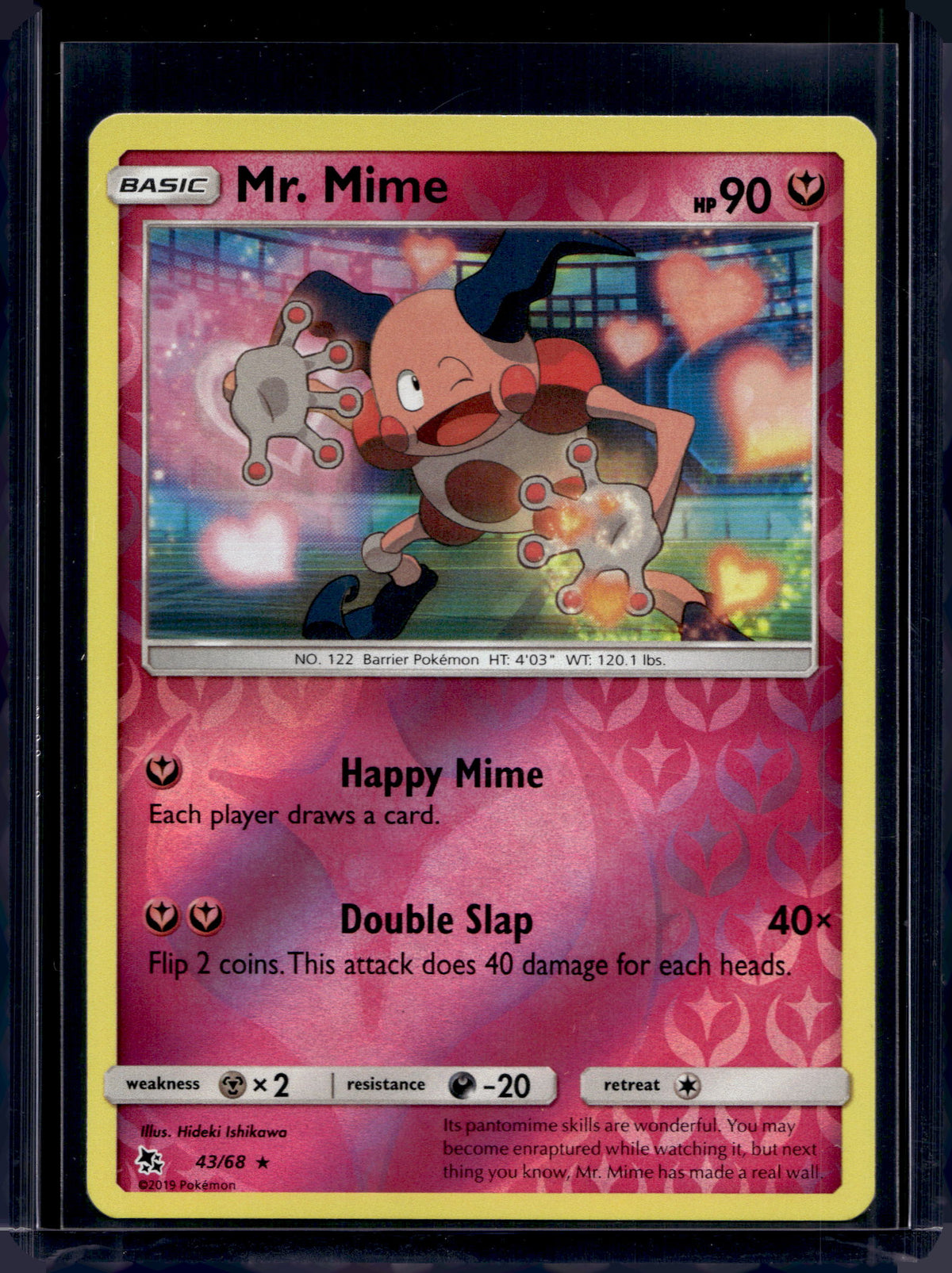 Mr. Mime - Reverse Holofoil - 43/68 Raw