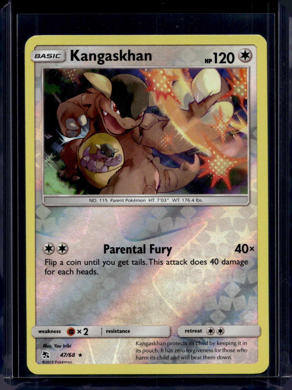 Kangaskhan - Reverse Holofoil - 47/68 Raw