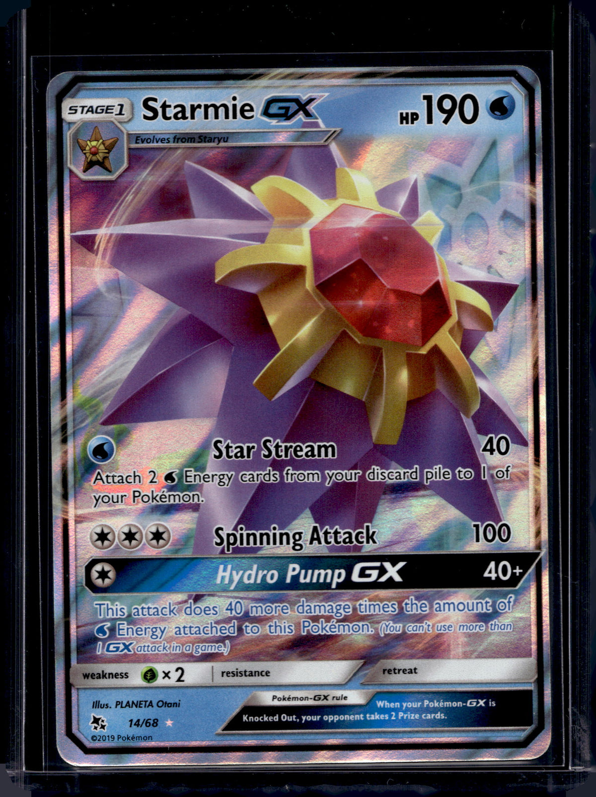 Starmie GX 14/68 Raw