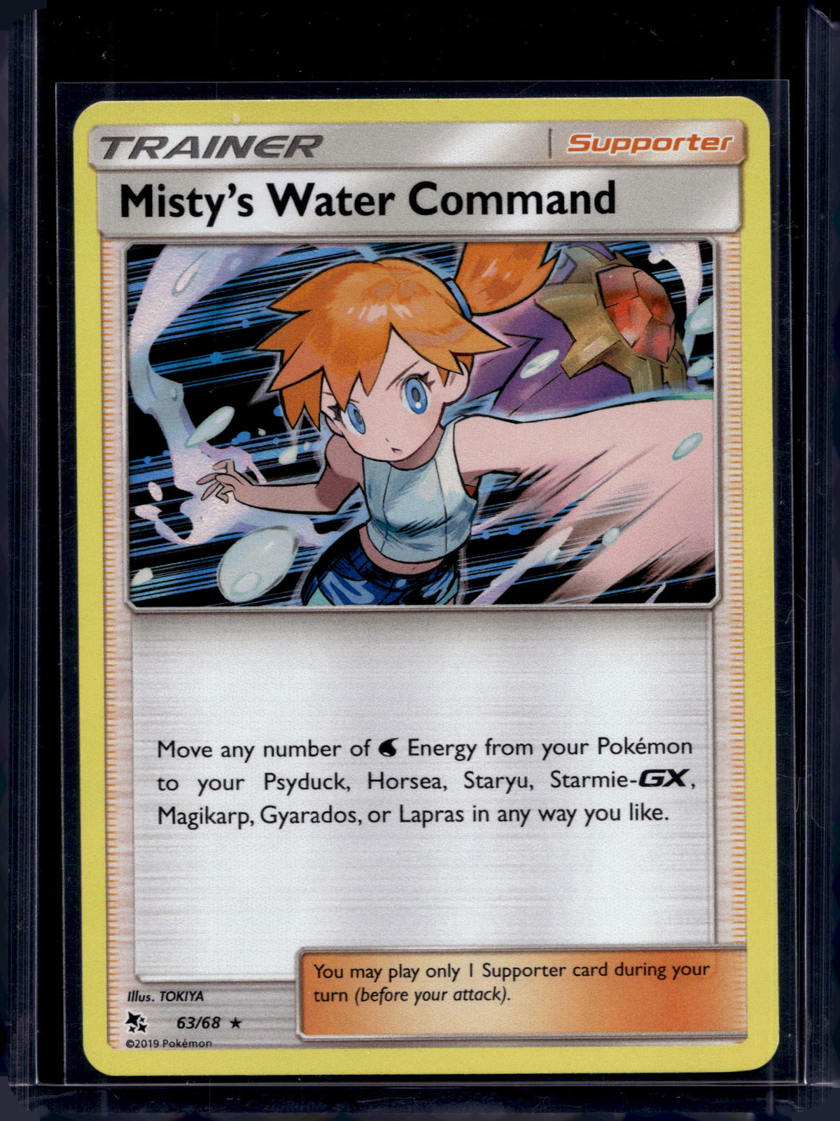 Misty's Water Command - Holofoil - 63/68 Raw