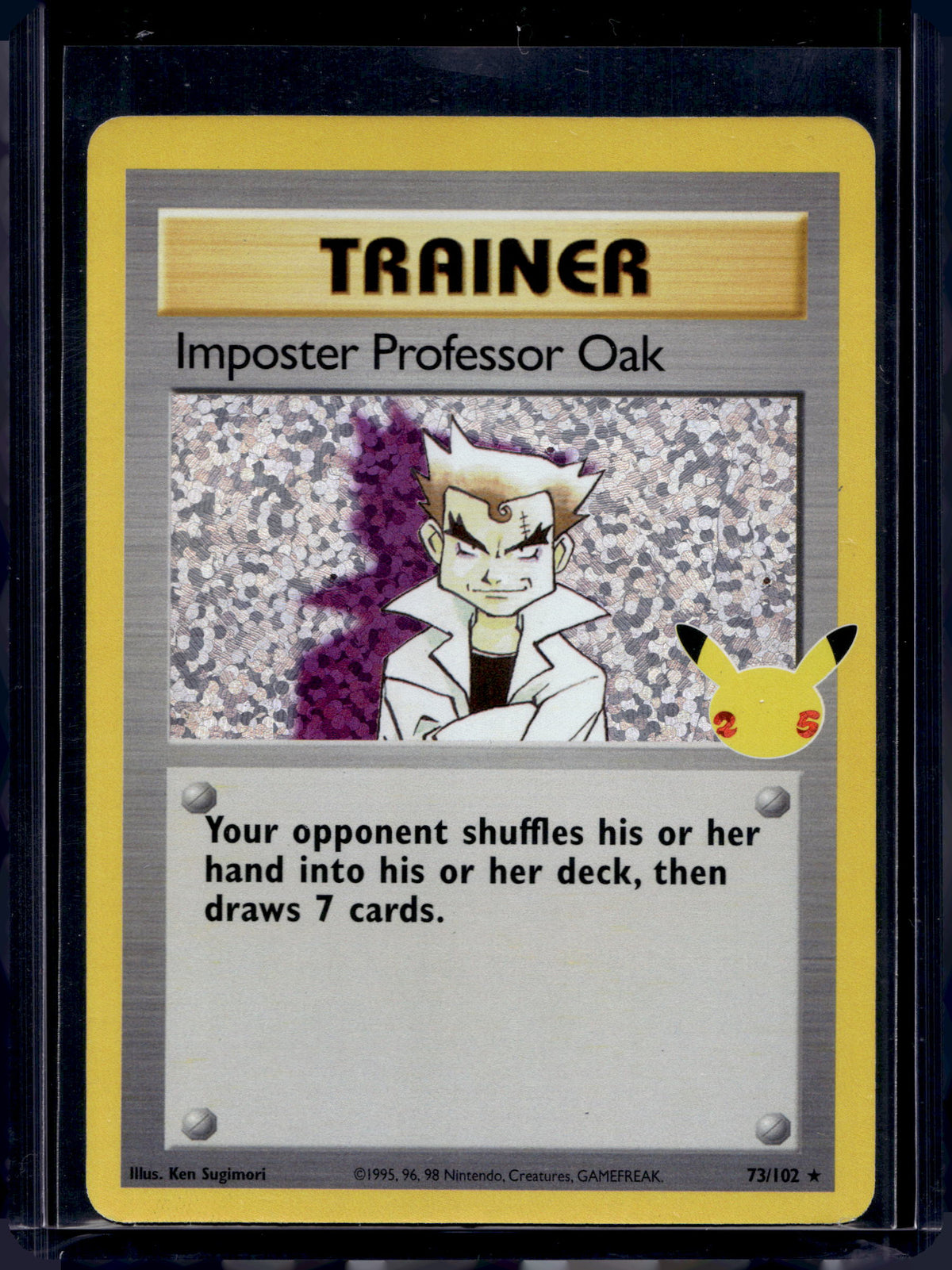 Imposter Professor Oak - Holofoil - 73/102 Raw