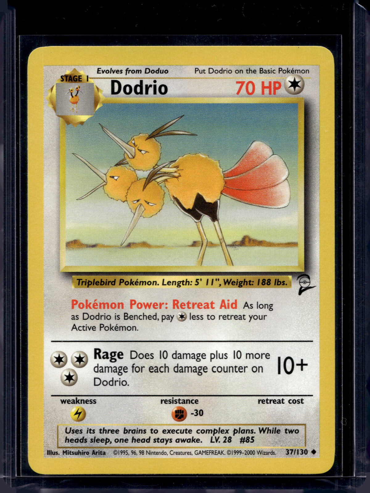 Dodrio (Base Set 2 - Unlimited) 37/130 Raw