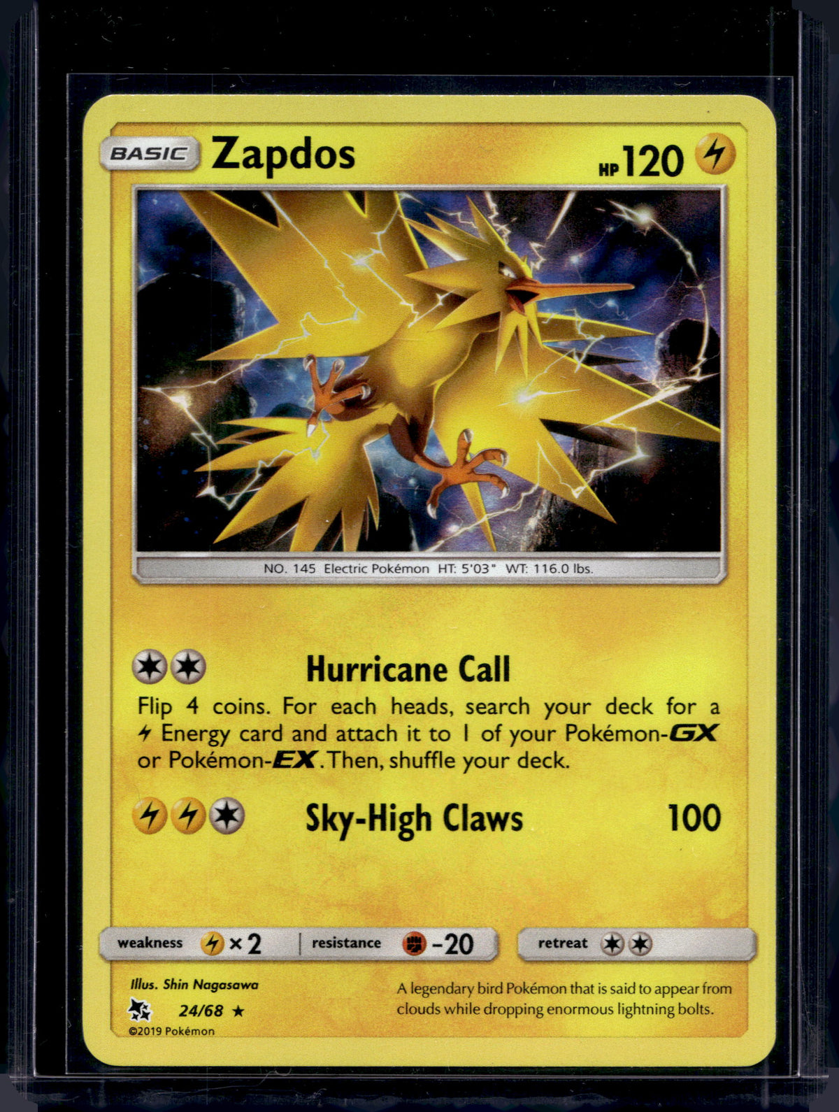 Zapdos - Holofoil - 24/68 Raw