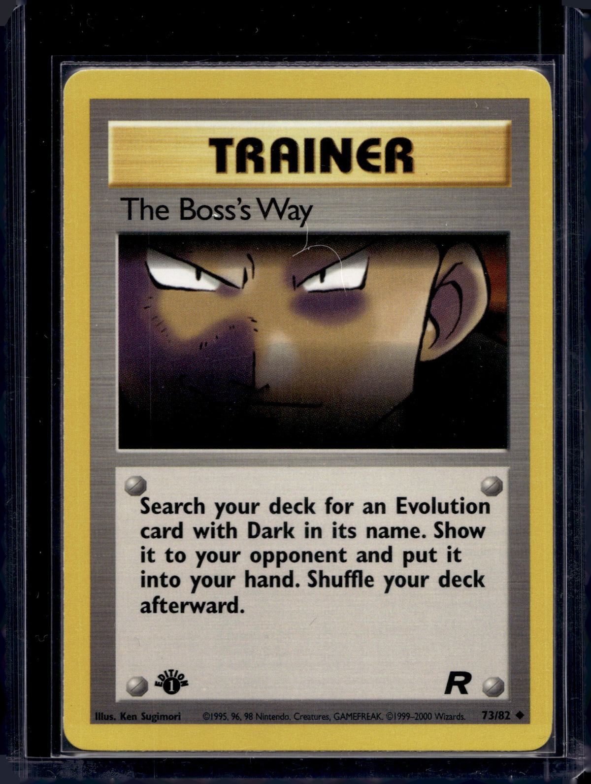 The Boss's Way (Team Rocket - 1st Edition) 73/82 Raw