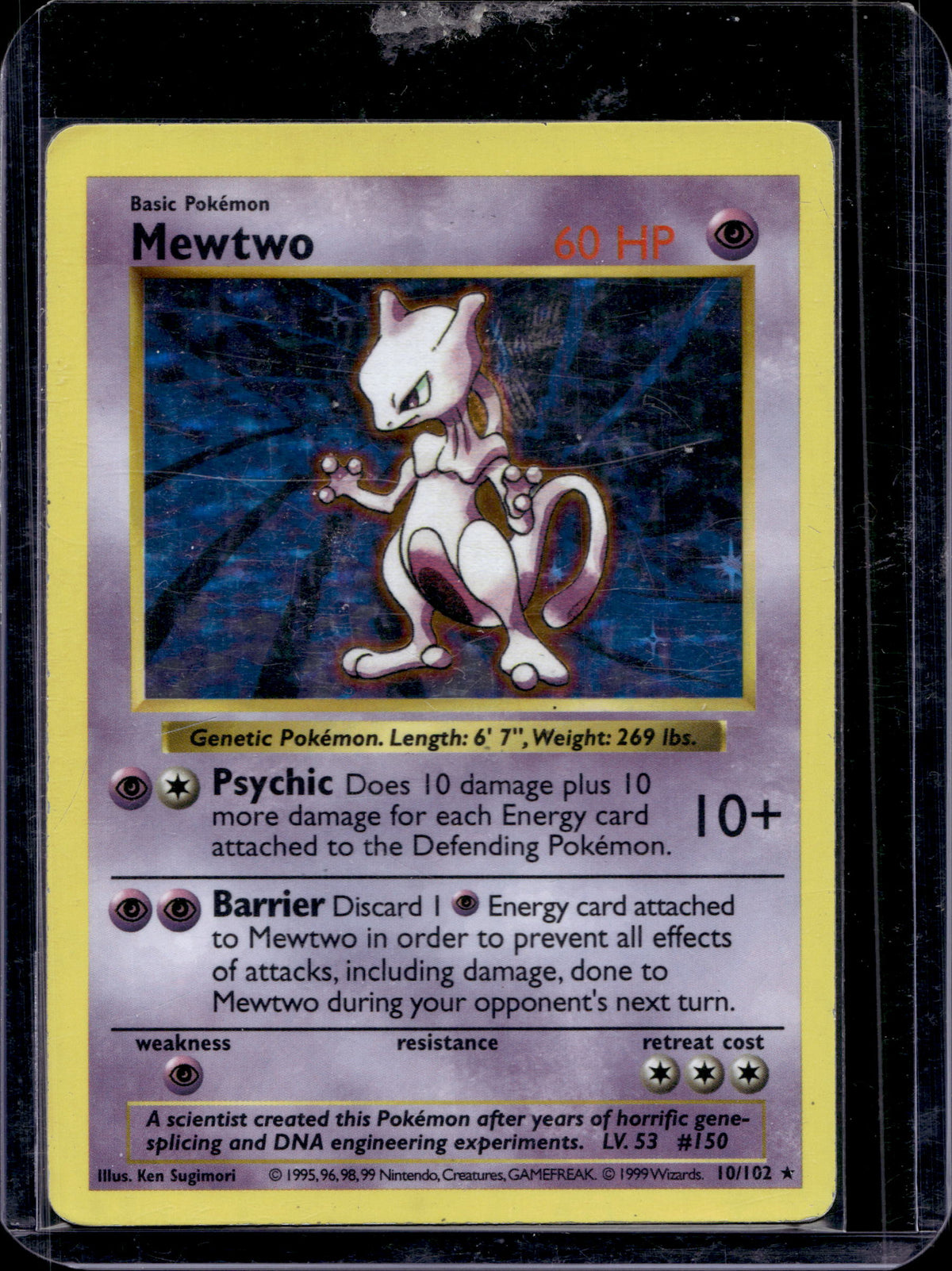 Mewtwo 10/102 Raw