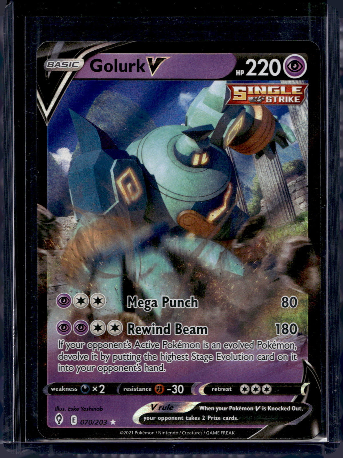 Golurk V 070/203  Raw