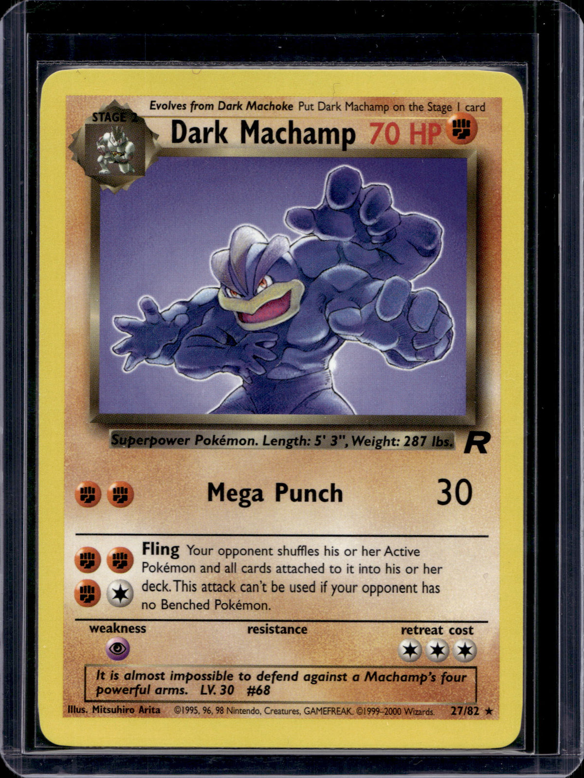 Dark Machamp (Team Rocket) 27/82 Raw
