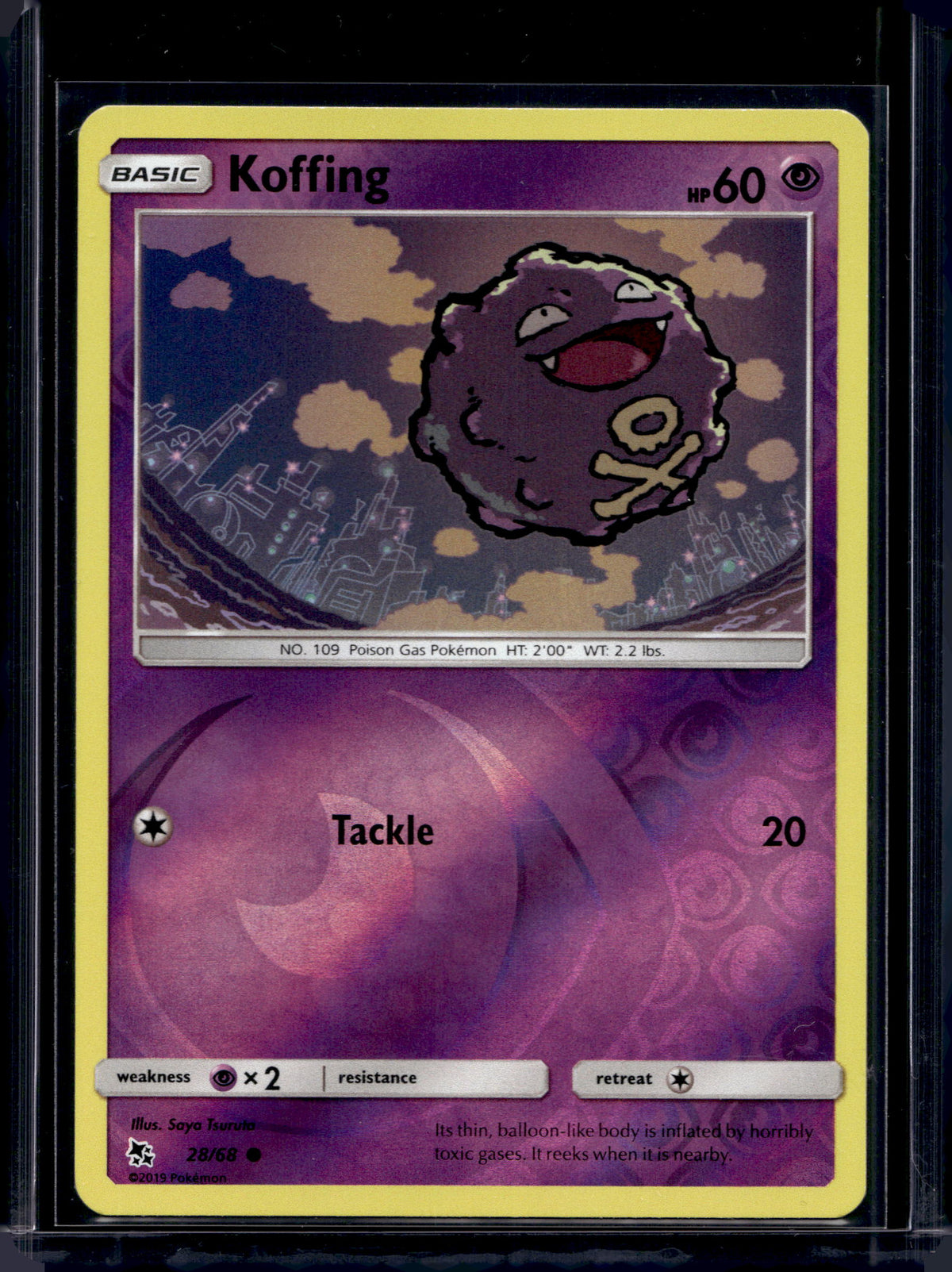 Koffing - Reverse Holofoil - 28/68 Raw
