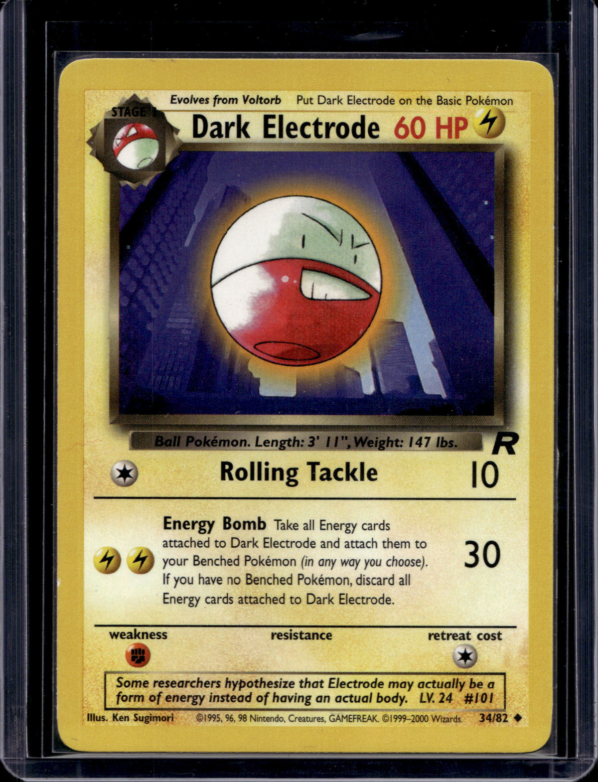 Dark Electrode (Team Rocket) 34/82 Raw