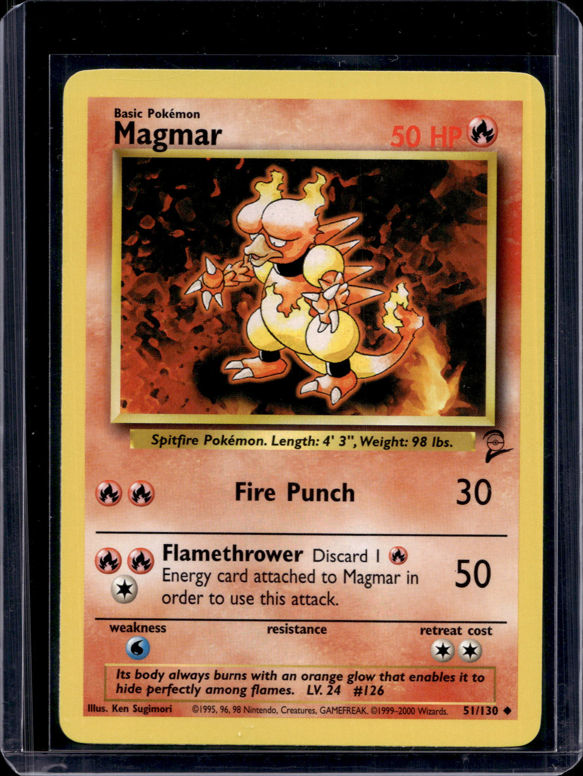 Magmar (Base Set 2 - Unlimited) 51/130 Raw