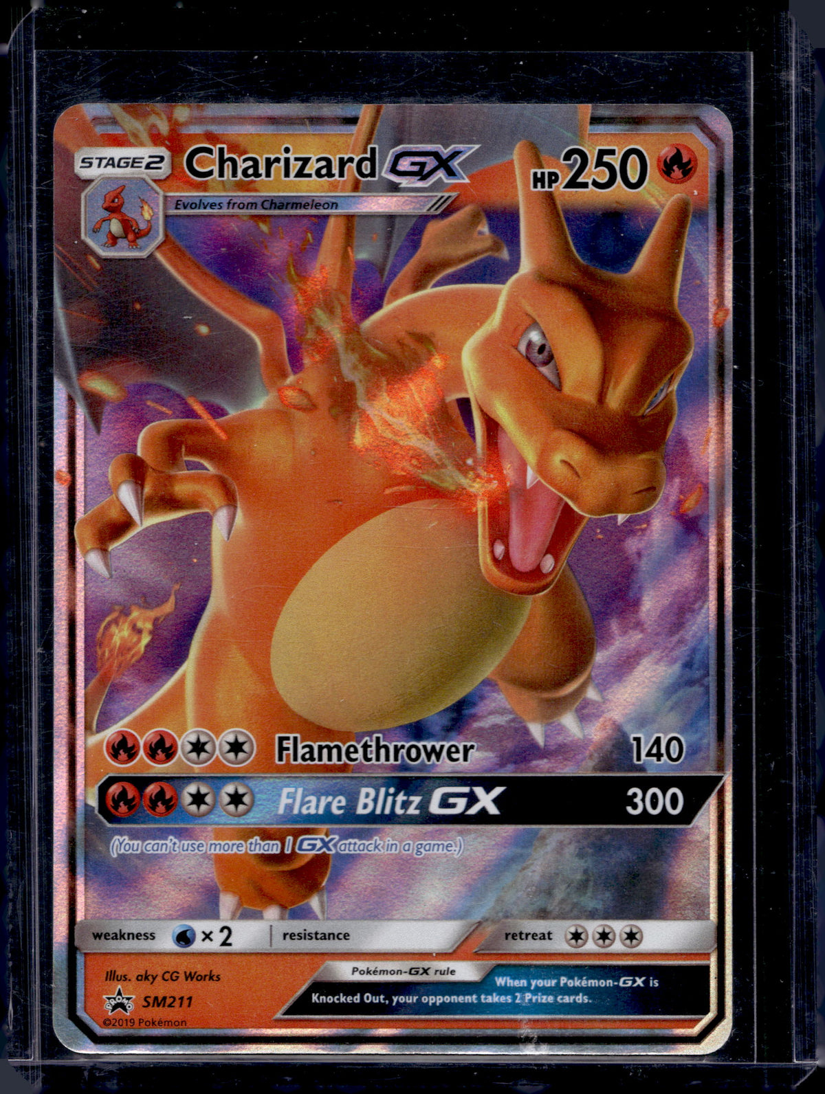 Charizard GX SM211 Raw